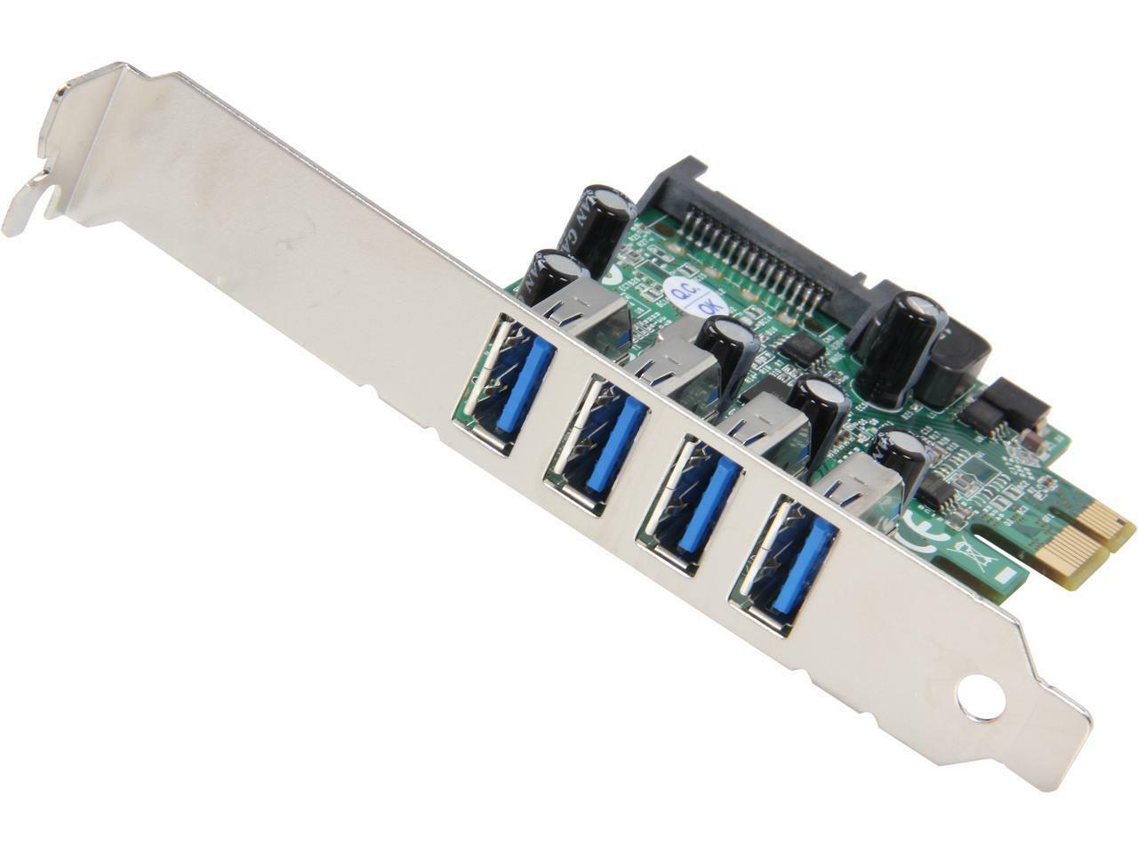 StarTech.com PEXUSB3S4V 4 Port PCI Express PCIe SuperSpeed USB 3.0 Controller Ca