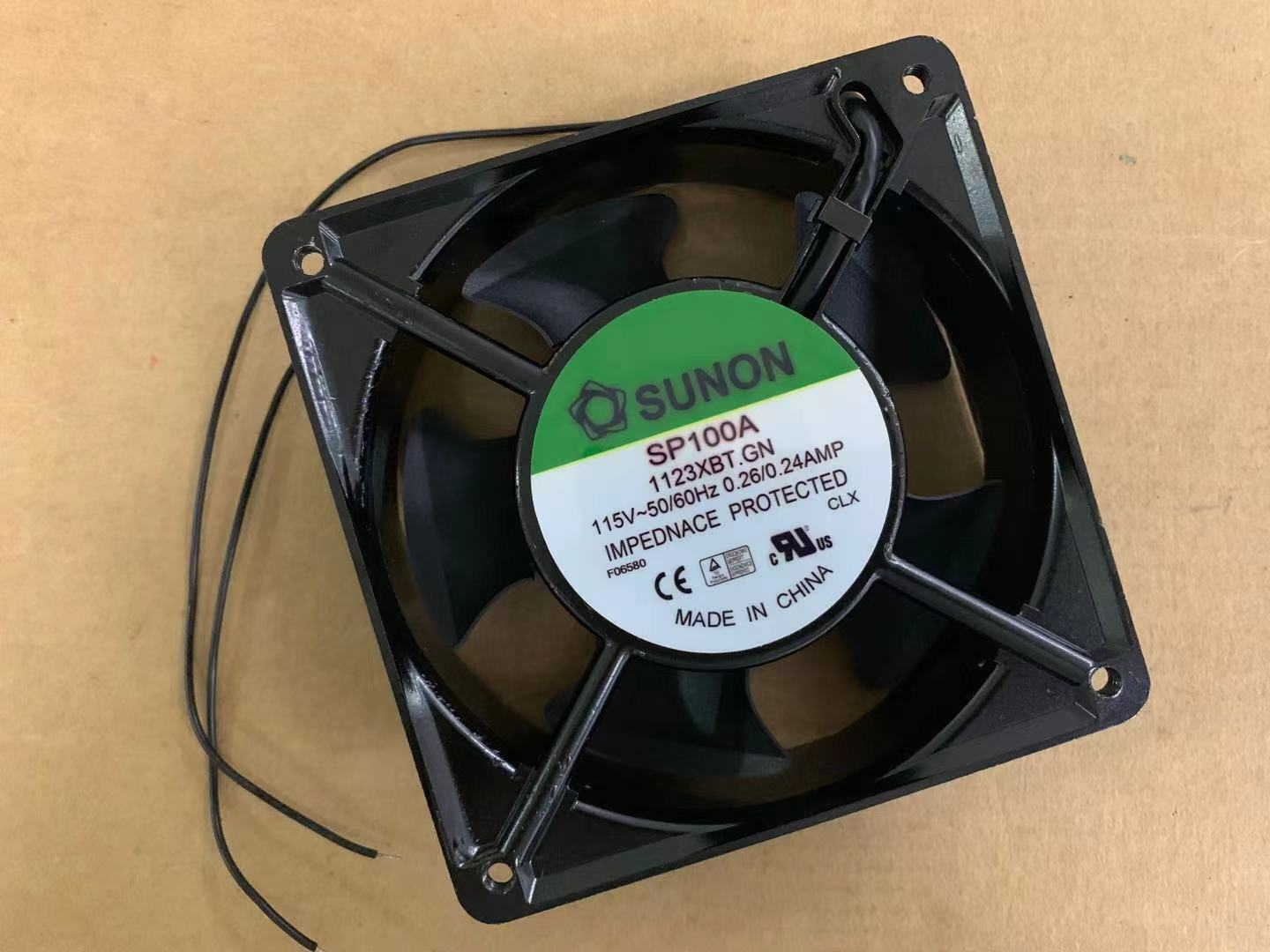 Sunon SP100A - 1123XBT.GN AC Fan Ball 115 Volt 60Hz 0.24 Amp 20 Watt 3150 RPM