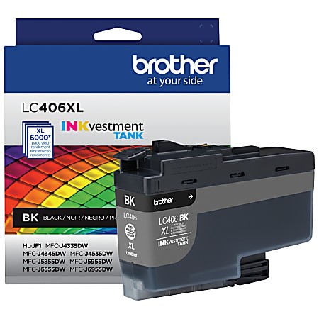 BROTHER LC406XLBKS HIGH YIELD INK CARTRIDGE, BLACK - LC406XLBKS