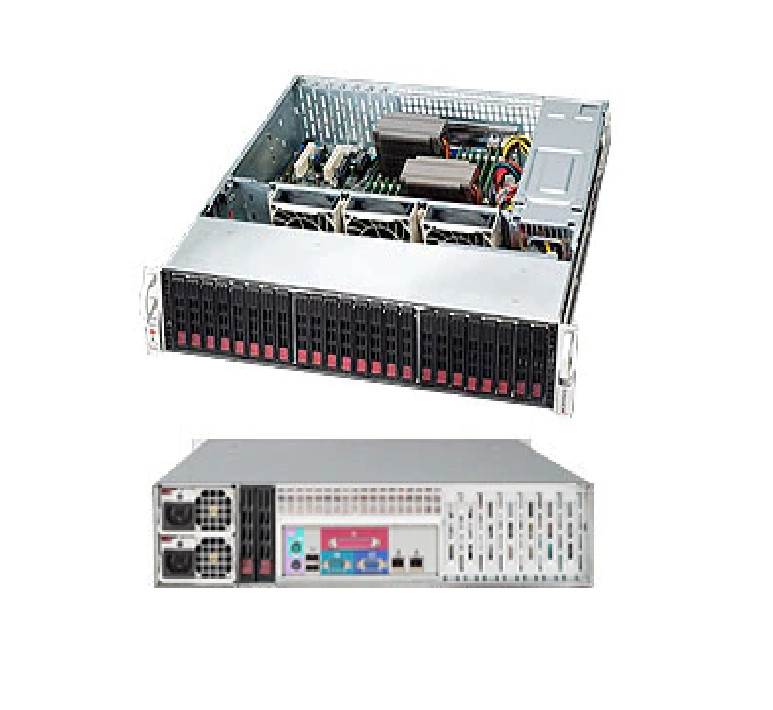 SuperMicro CSE-216BE26-R1K28LPB 2U Chassis with 1280W Redundant Super Quiet PWS