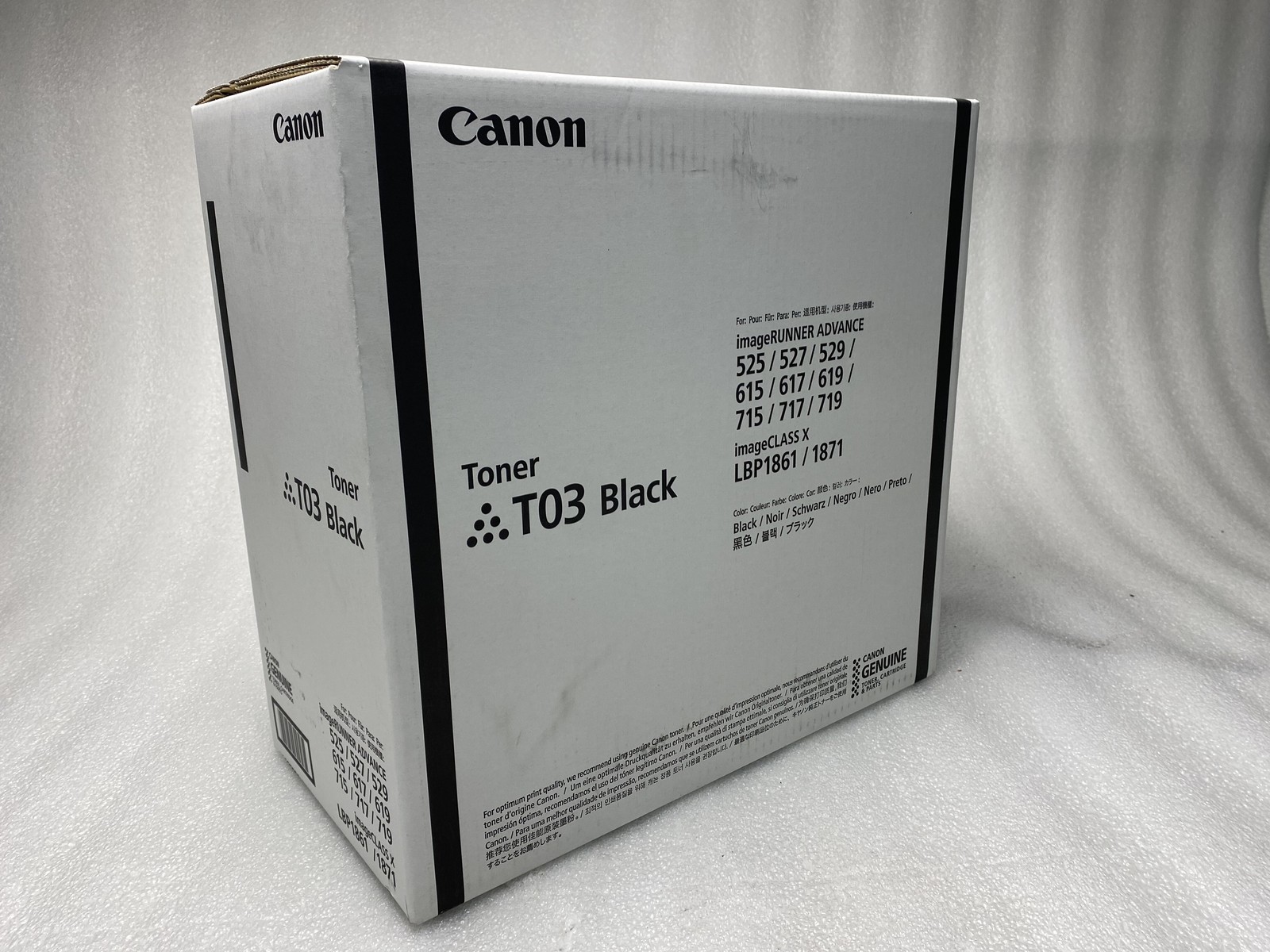 New CANON T03 2725C001 Black Toner Cartridge IMAGERUNNER ADVANCE 525 OEM
