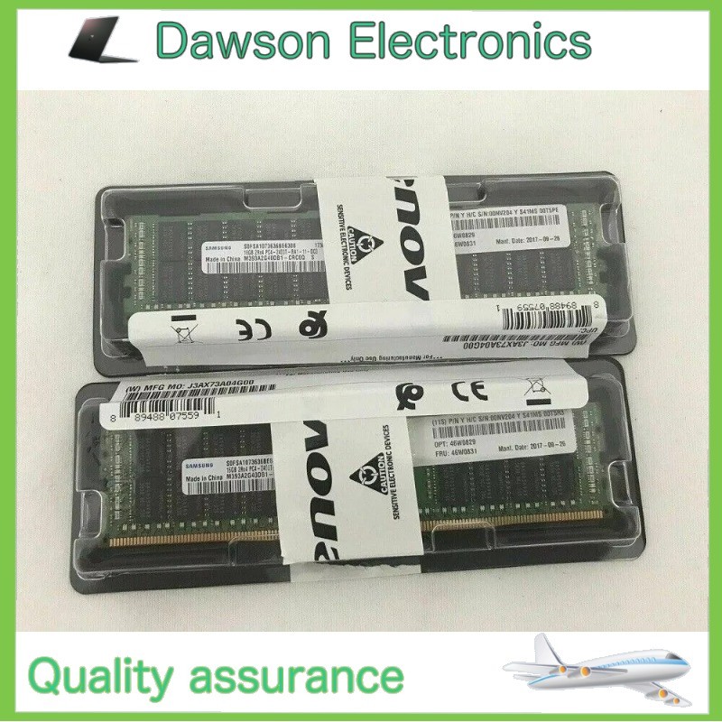 NEW Lenovo / IBM 46W0829 46W0831 2RX4 16GB DDR4 PC4-2400T System X Server Memory