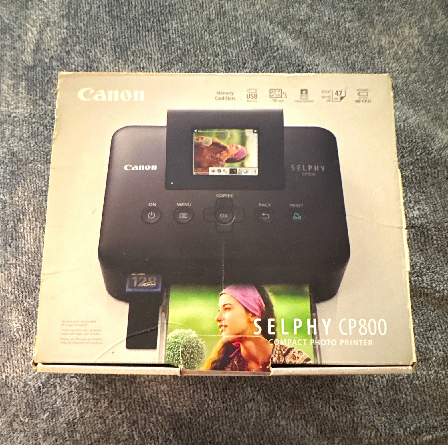 Canon SELPHY CP800 Digital Photo Printer Dye-Sub USB 300x300 DPI Portable