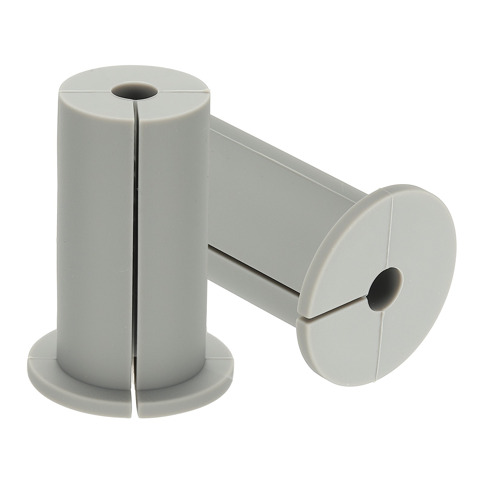 2 Pcs 1" Wall Grommet Cable Routing Kit for 0.31" (8mm) Hole Gray
