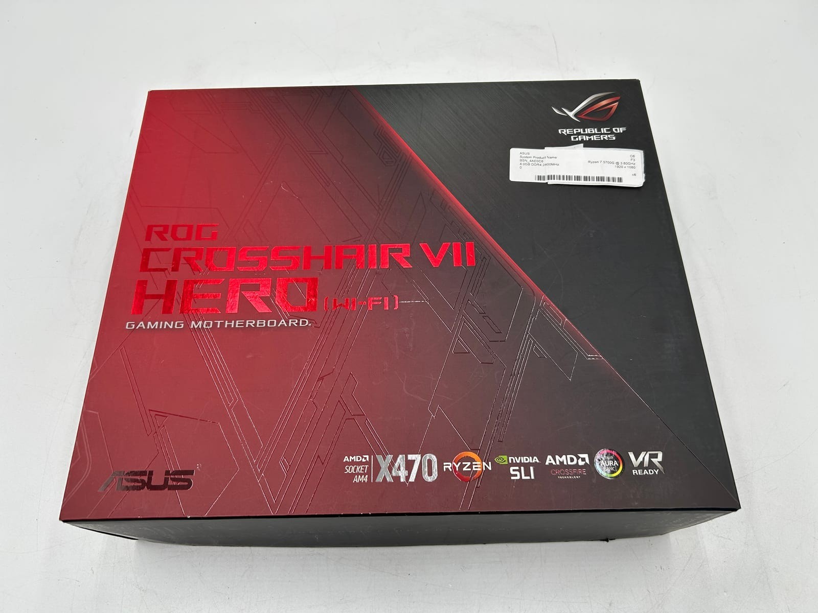 ASUS | ROG CROSSHAIR VII HERO (WI-FI) | AM4 | AMD X470 | ATX | DDR4