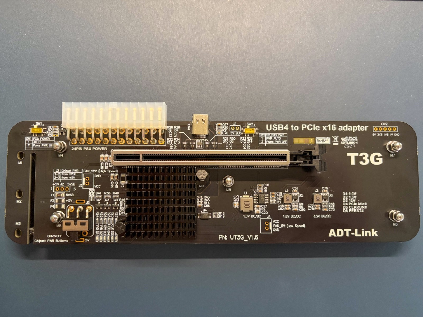 ADT-Link ADT-UT3G USB4 to Pcie x16 eGPU Adapter US