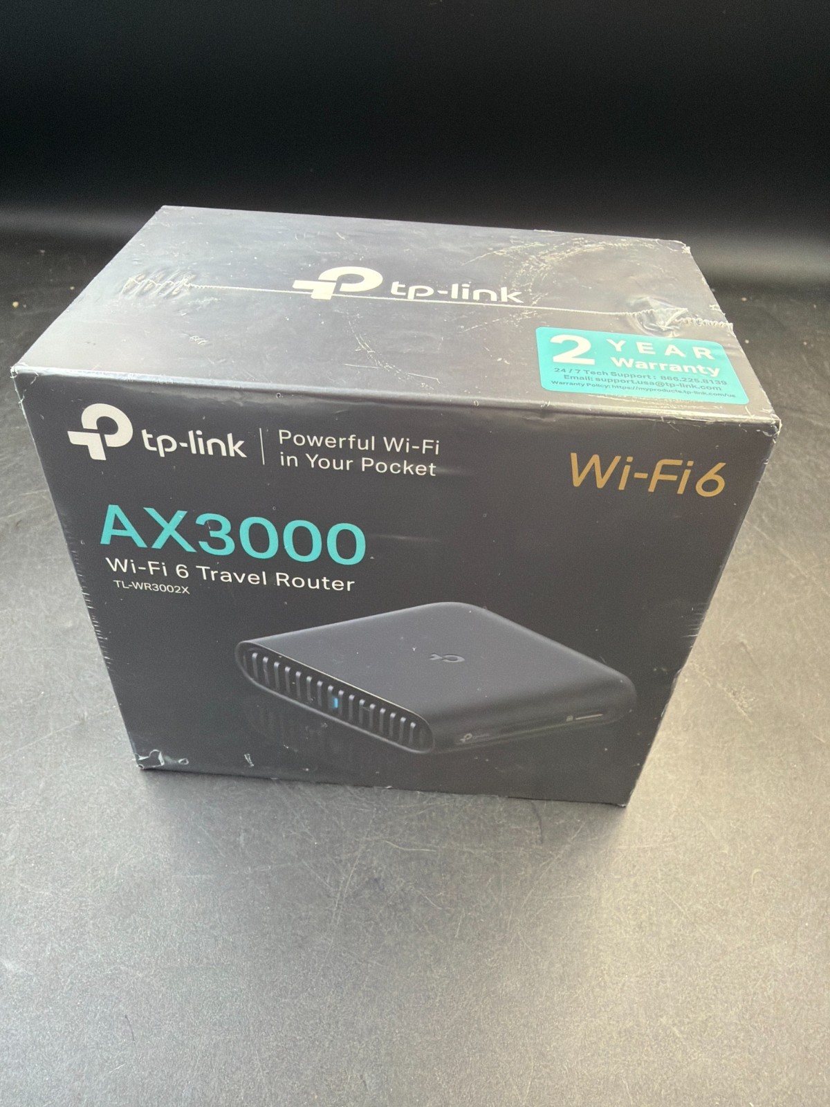 TP-Link Roam 6 TL-WR3002X AX3000 Wi-Fi 6 Travel Router Dual-Band Ethernet Port