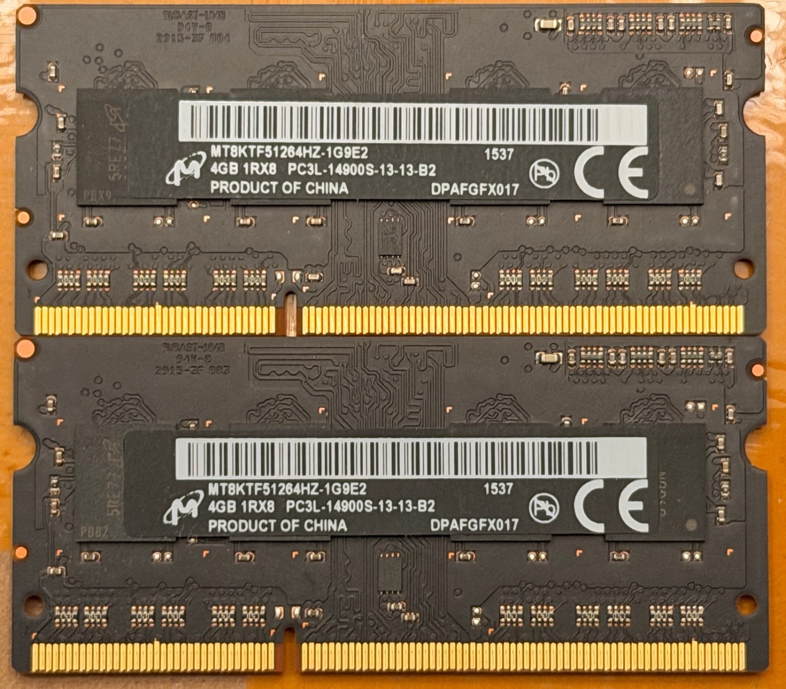 Micron 8 GB PC3L-14900S (2*4) Laptop Memory RAM SODIMM DDR3L-1866 Genuine Apple