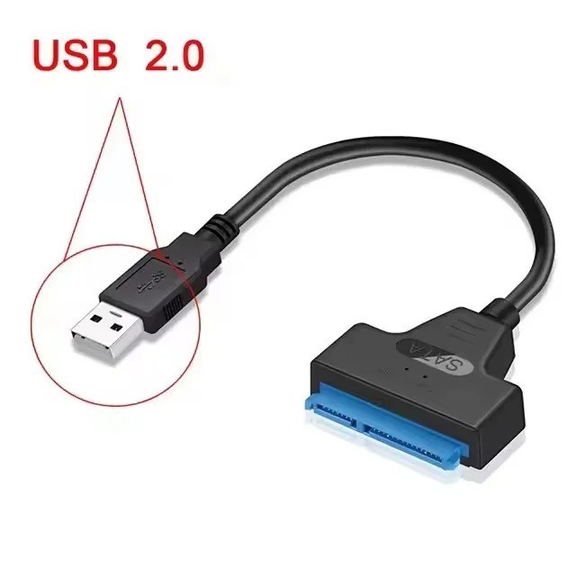 USB 3.0 to SATA III 22 Pin Adapter Cable for 2.5" HDD SSD External Drive 6Gbps