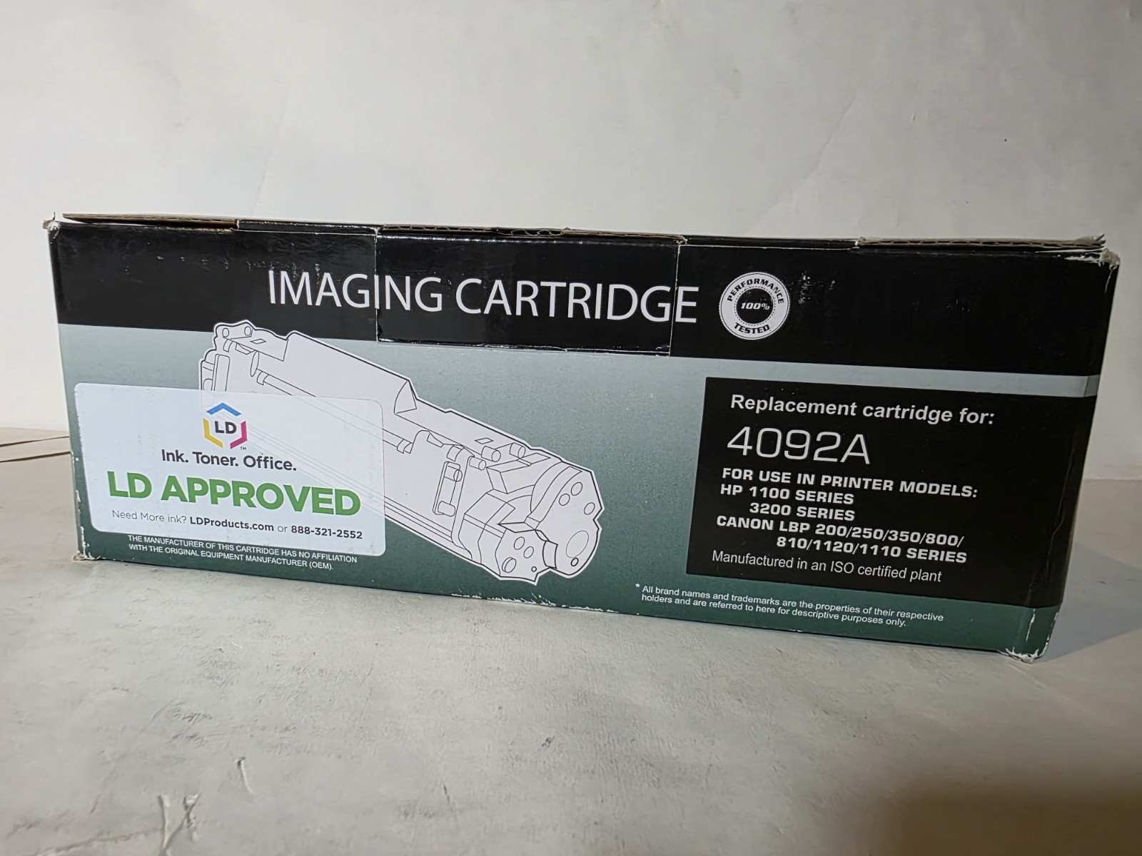 LD C4092A 92A Laser Toner Cartridge For HP LaserJet 1100 1100A 3200 NEW OPEN BOX