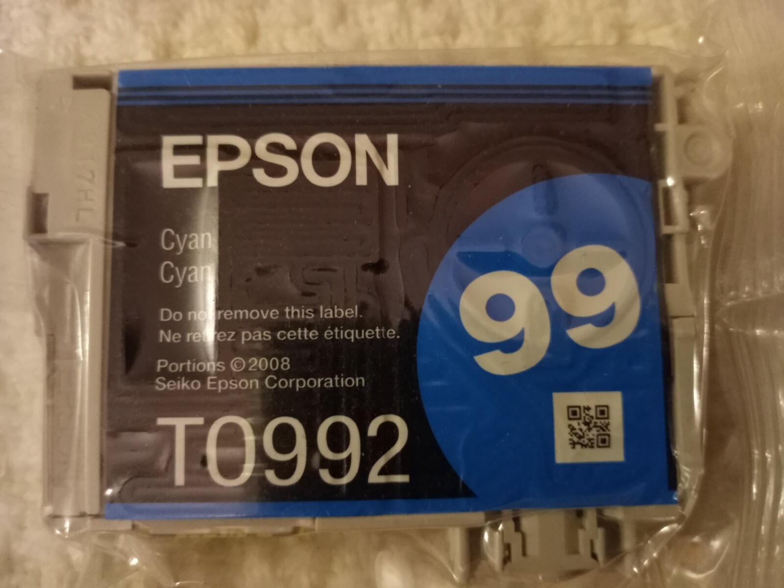 Cyan Genuine Epson Ink Printer 99 color T0992 Inc for Artisen 700 - 835 Printers