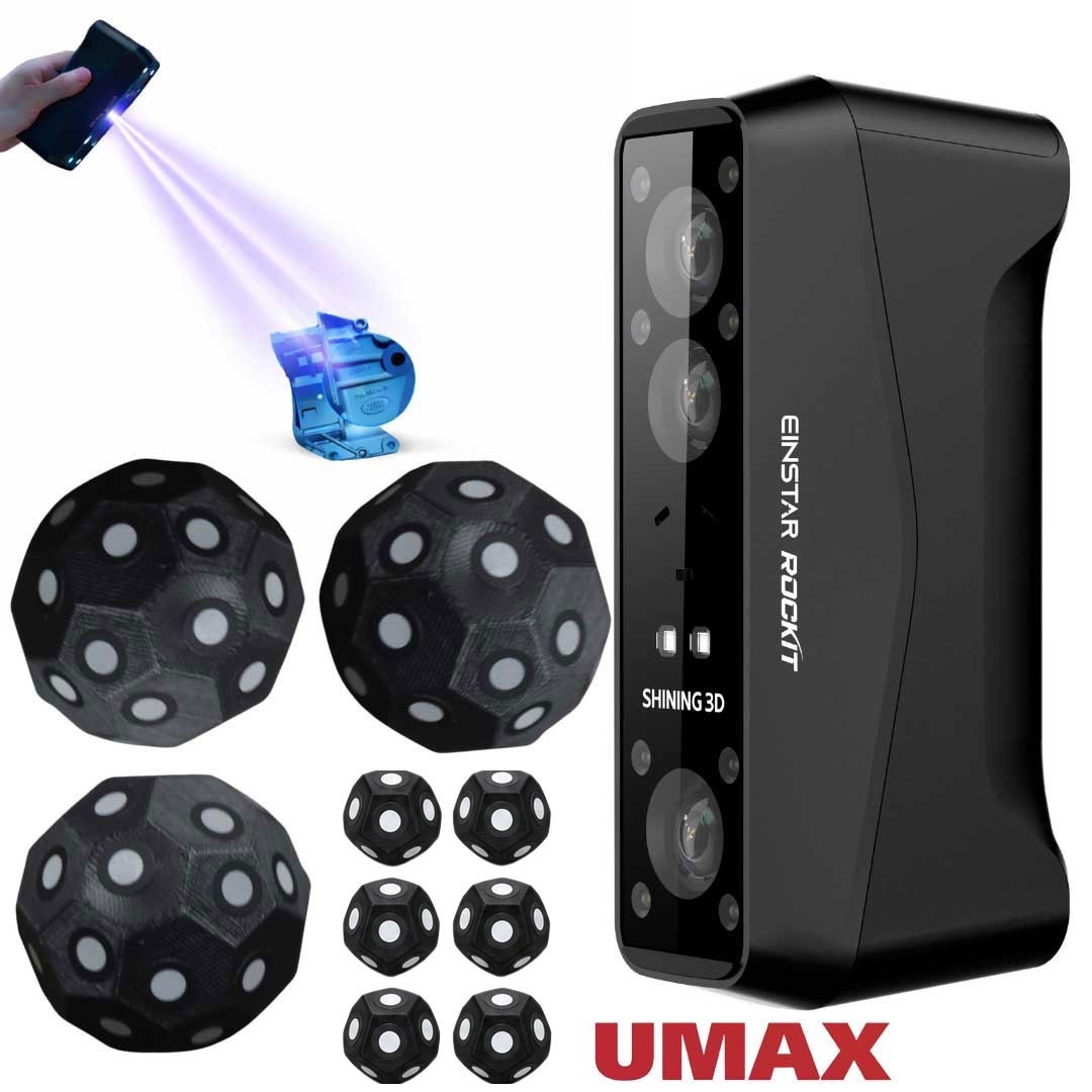 Shining3D Einstar Rockit Wireless Handheld Laser 3D Scanner w/ Scanning SW