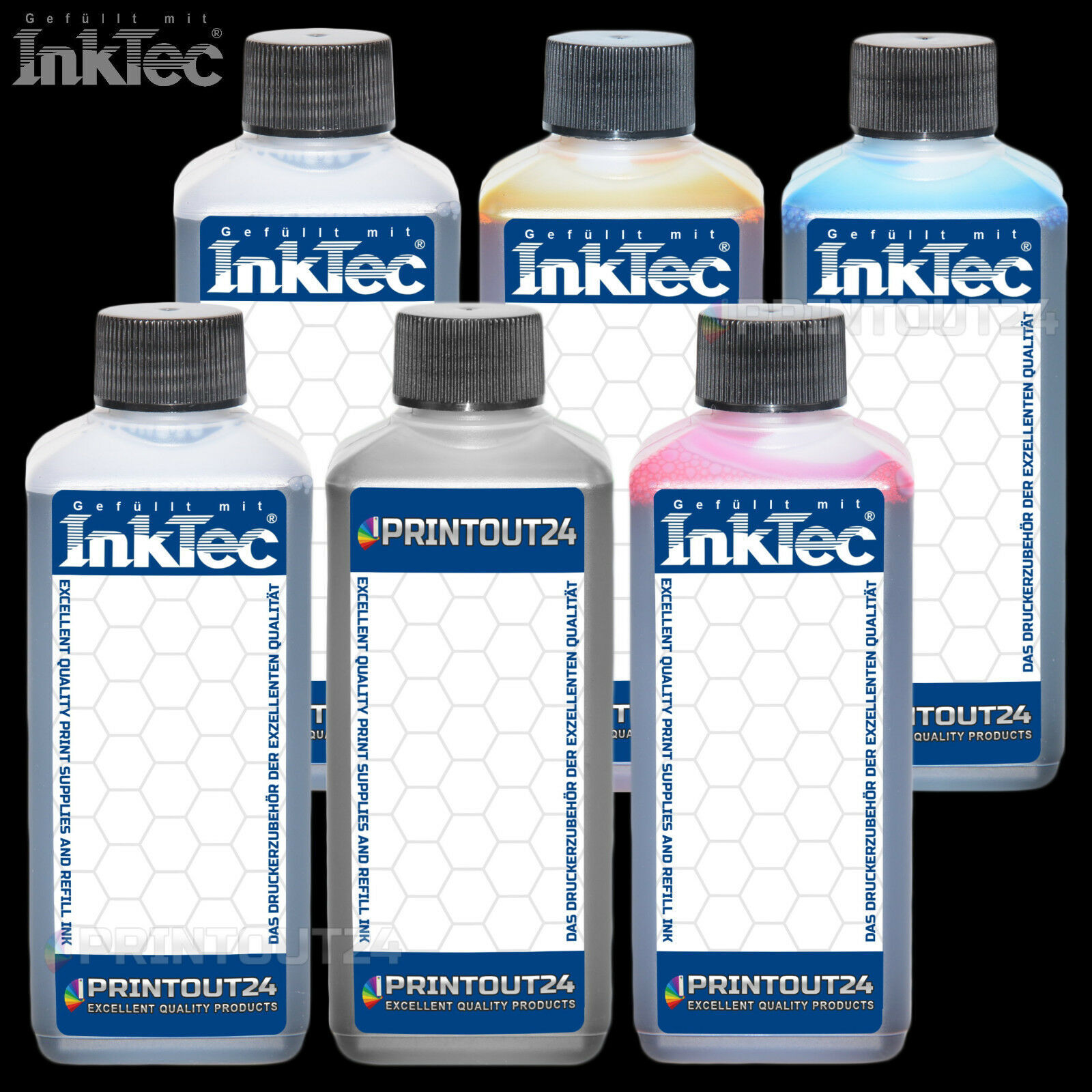 6X0.5L InkTec® Ink For HP 764 HP764 Designjet T3500 Emfp B3P06A Cartridge