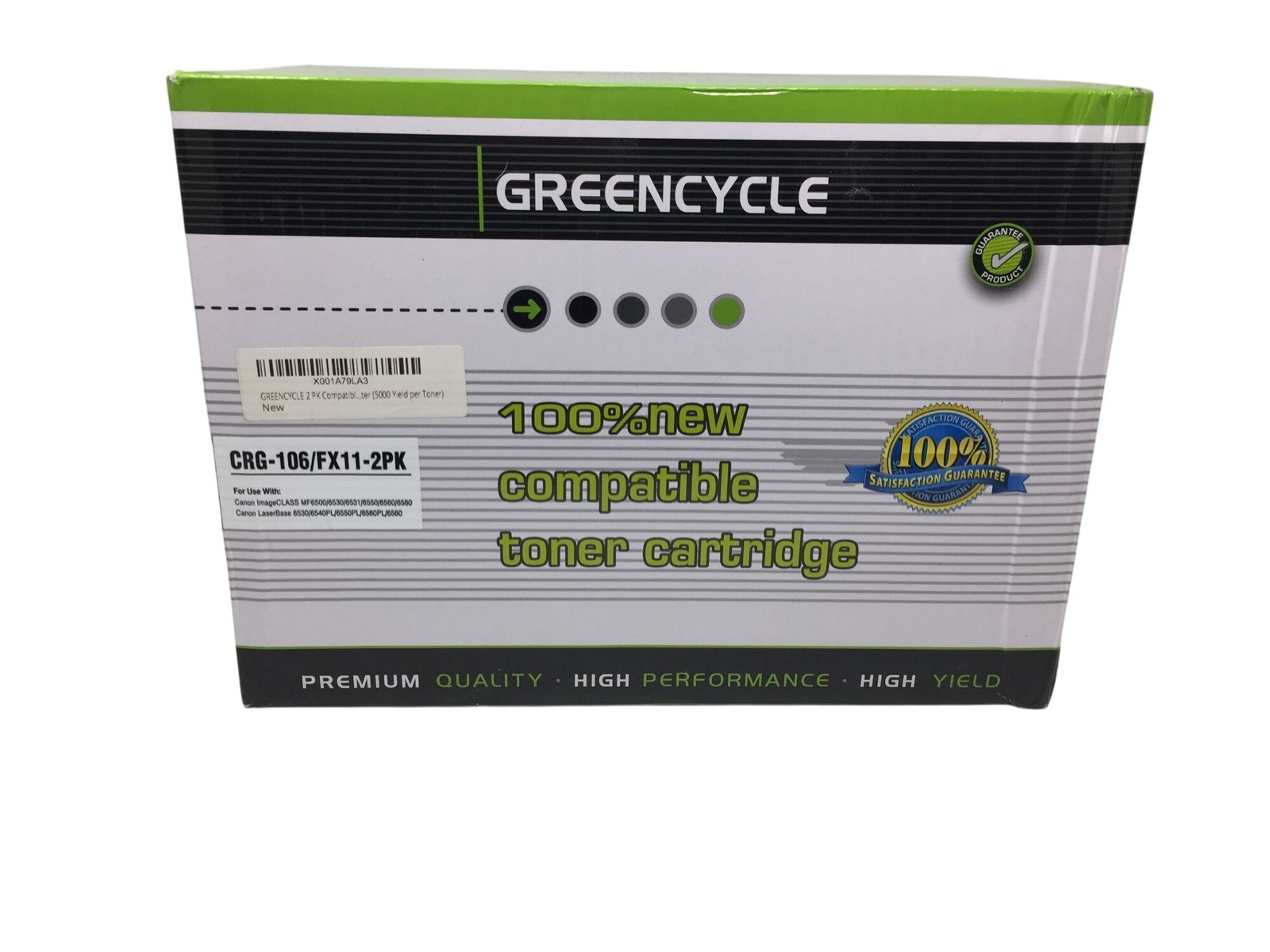 Greencycle Compatible Toner Cartridges - 2 Pack (New)