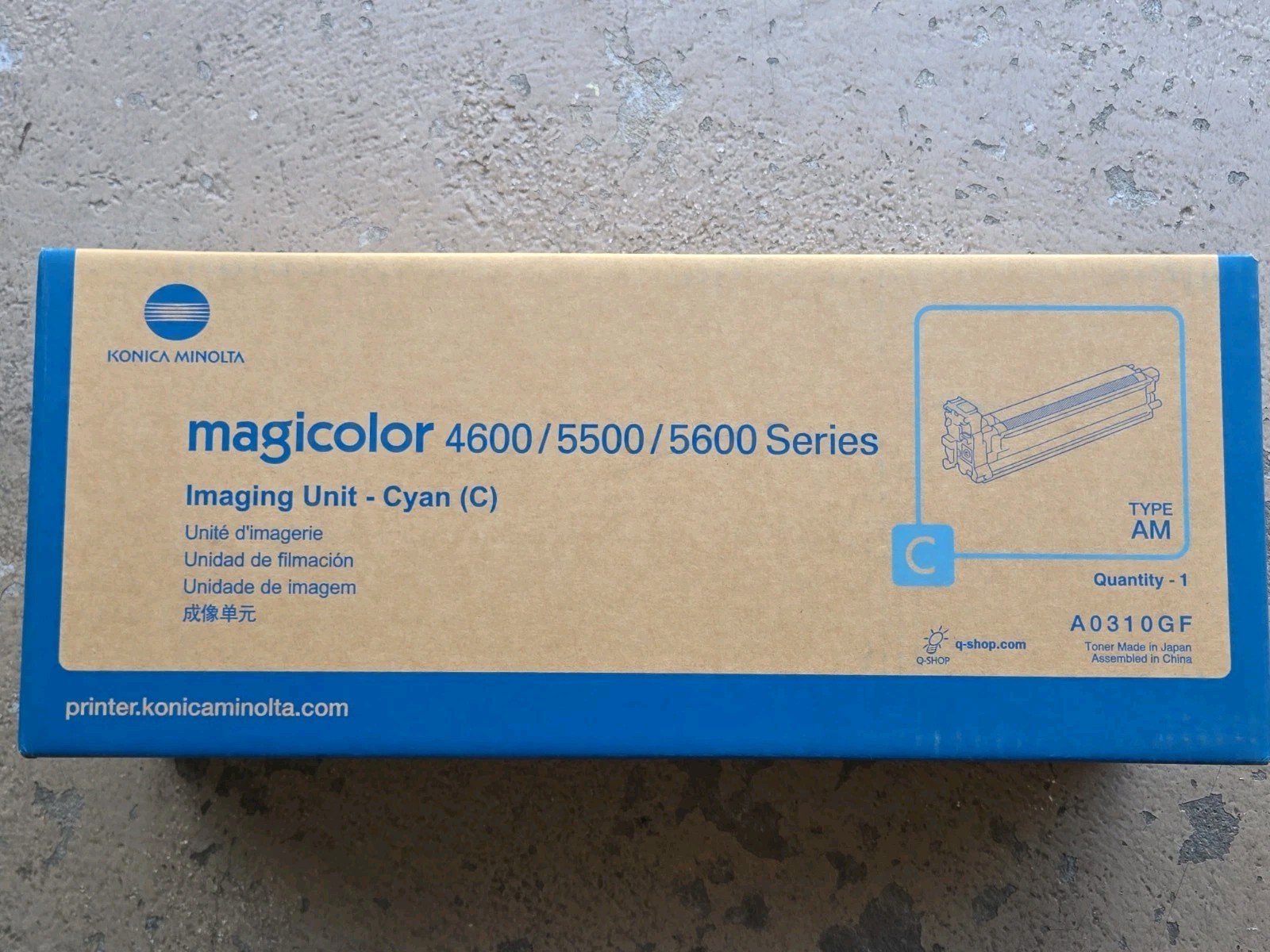 OEM New Konica Minolta 4600/5600 Cyan Imaging Unit A0310GF