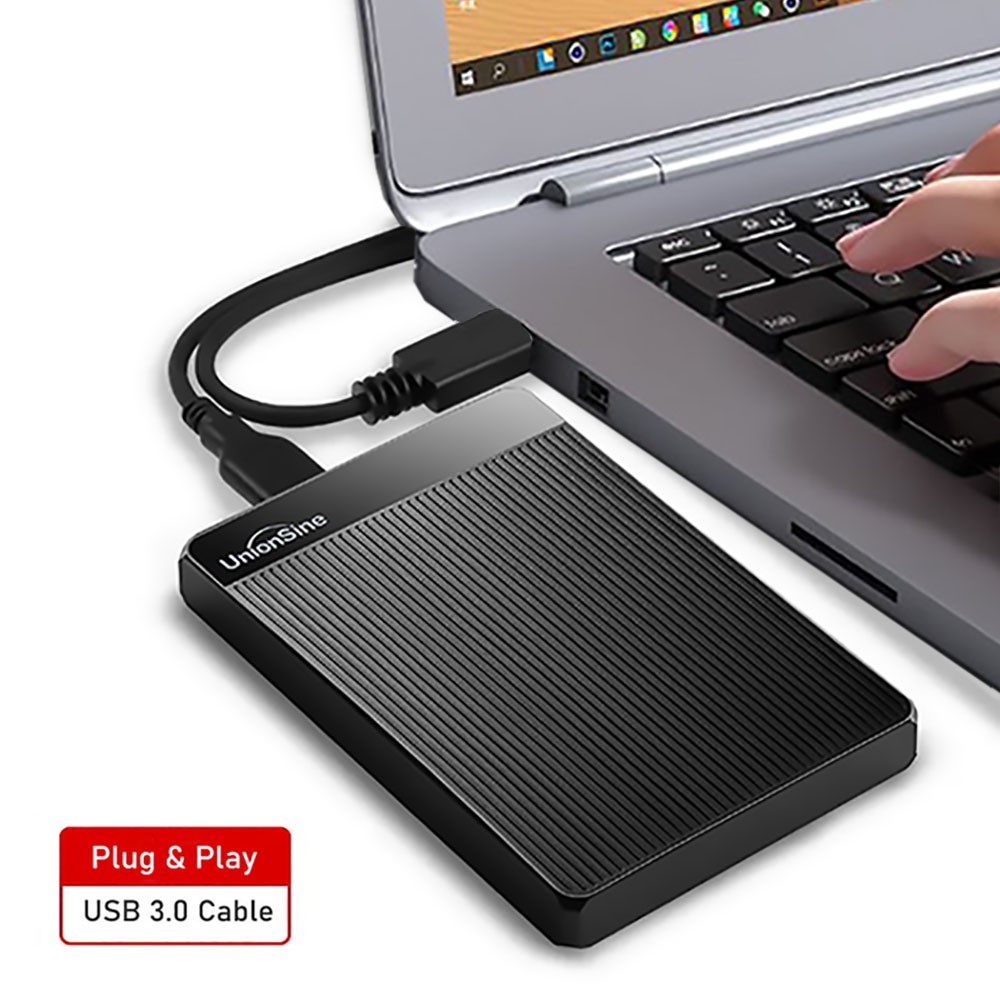 UnionSine 500GB 1TB 2TB USB 3.0 HDD Portable External Hard Drive for PC Laptop