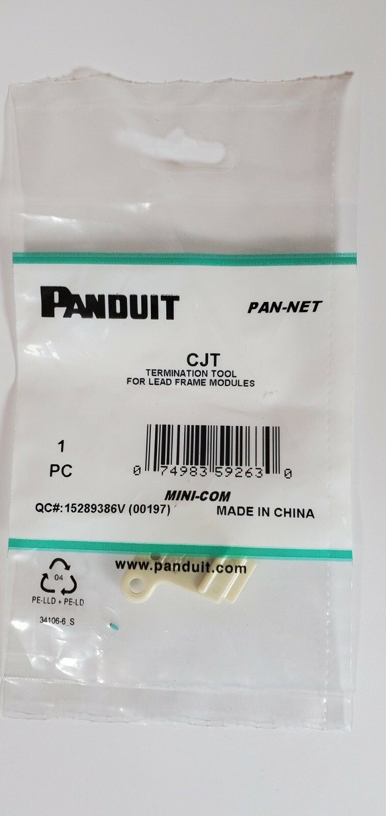 Panduit CJT Leadframe Module Termination Tool