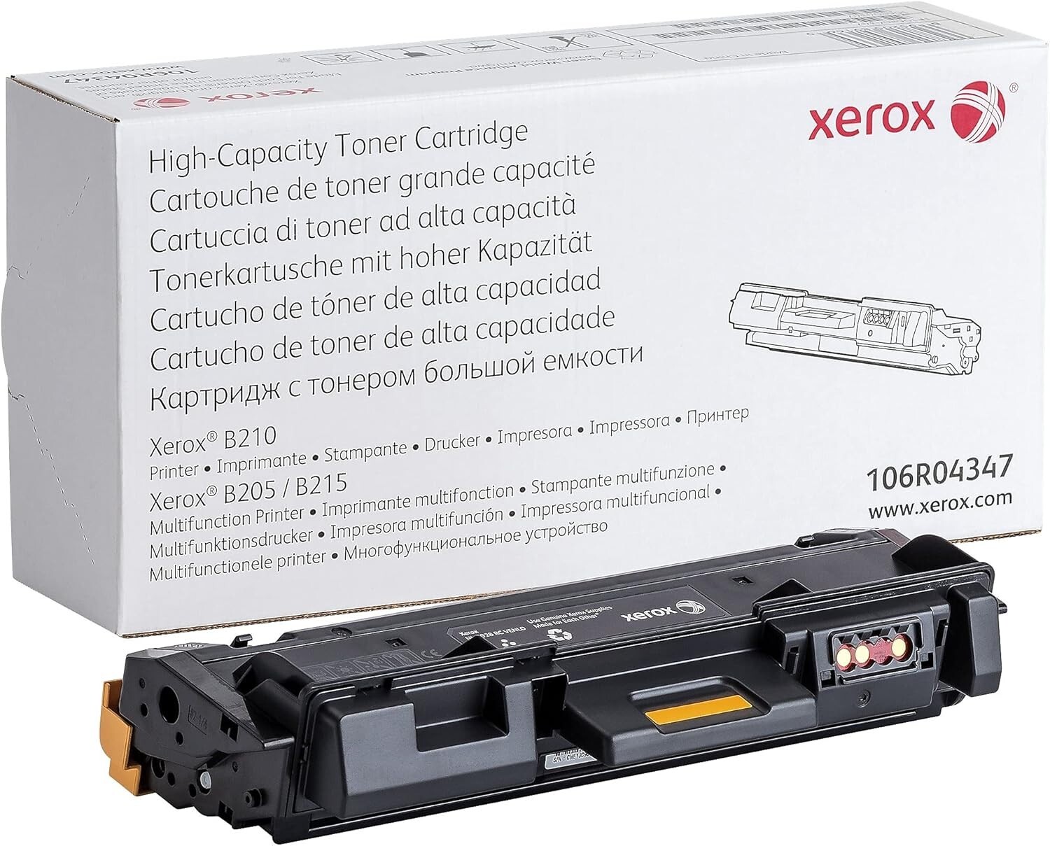 Xerox 106R04347 High Capacity Black Toner Print Cartridge B205/B210/B215 New