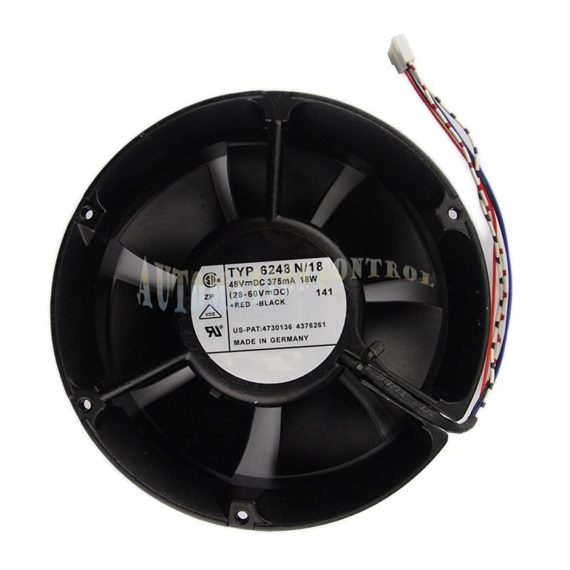 TYP 6248N/18 48V 375mA 18W Aluminum Frame Cooling Fan 5pin