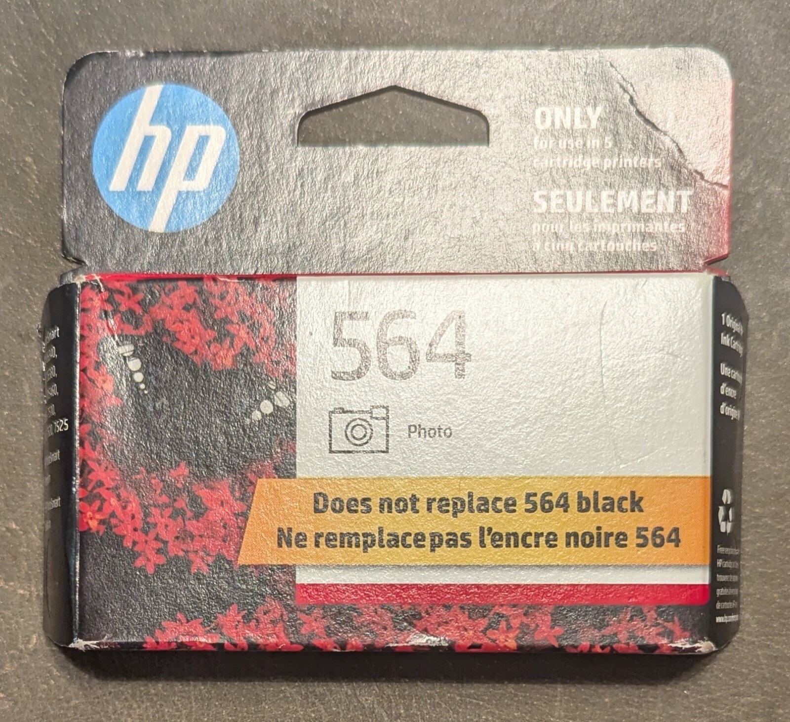 New OEM HP 564 Photo Original Ink Cartridge, CB317WN EXP 3/2024