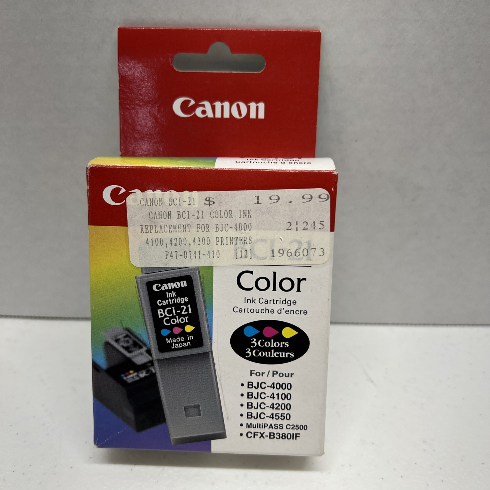 New Genuine Canon BCI-21 Tri-Color  Ink Cartridge New Sealed Open Box