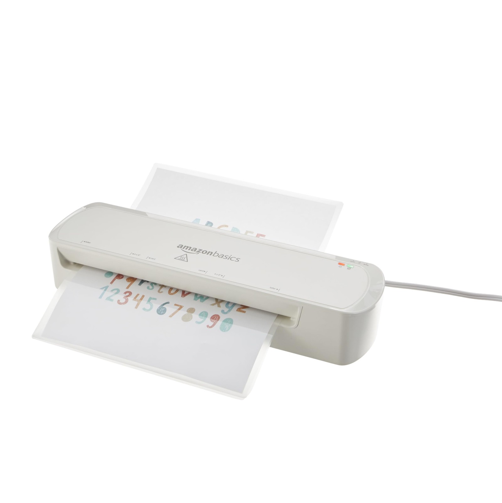 Thermal Laminator Machine 9 Inch Quick Warm Up 2 Heat Settings Jam Release White