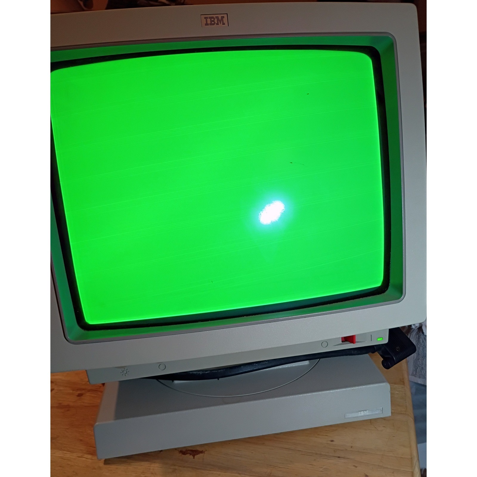 Vtg IBM 3192 Monochrome CRT Green Screen Monitor 1987 Retro Computing 6457150