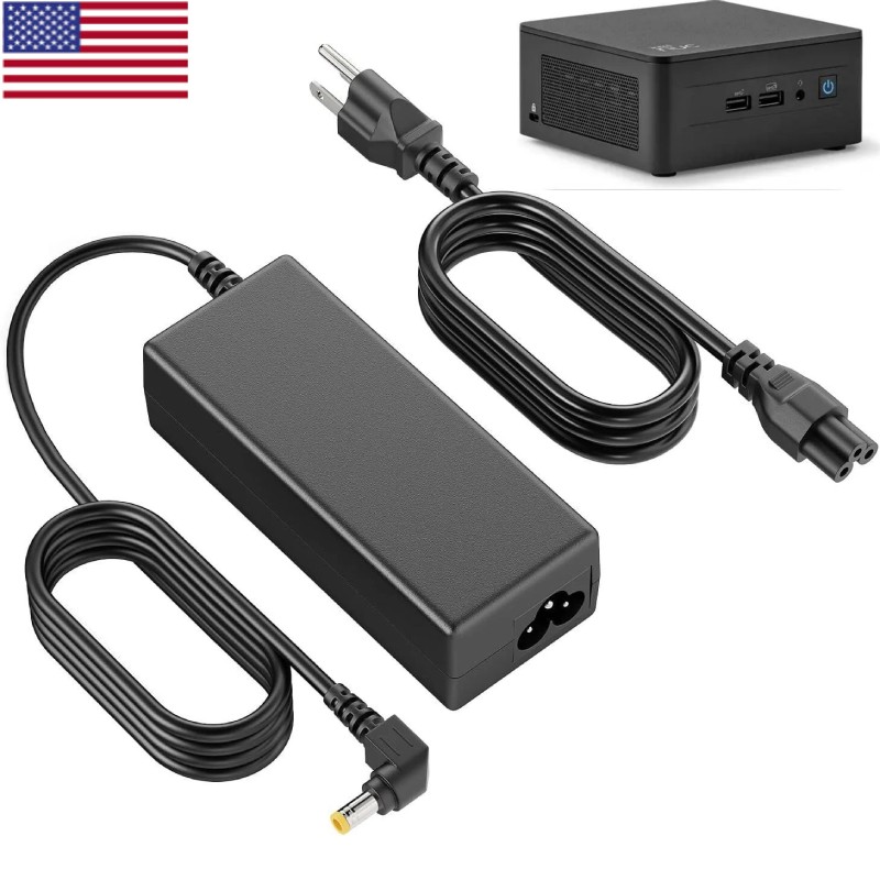 AC Adapter For Intel NUC Kit NUC7i5BNH NUC7i5BNK Mini PC 65W Power Supply Cord