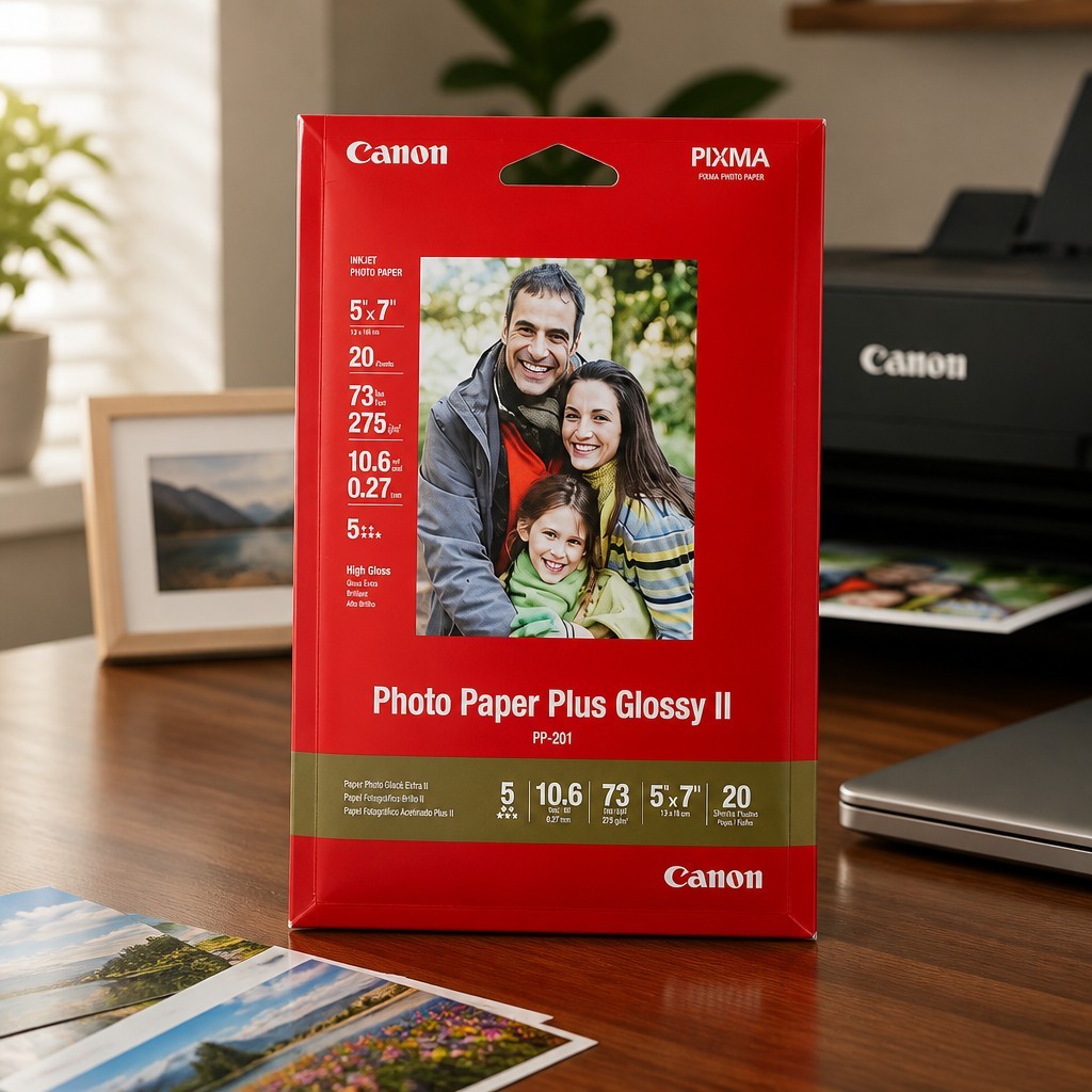 Canon PP-201 Photo Paper Plus Glossy II, 4x6 inch - 100 Sheets