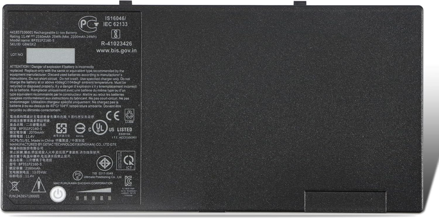 BP3S1P2160 S Laptop Battery for Getac F110 Tablet PC F110 GGA G2 G3 G4 734020