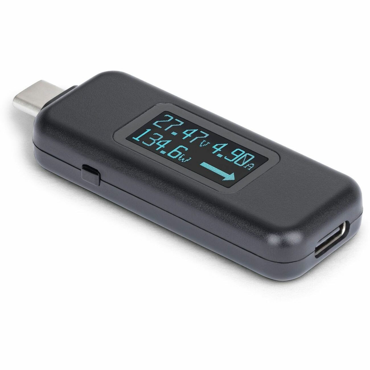 StarTech.com USB-C Power Tester, Bi-Directional Voltage/Current Multimeter, 240W