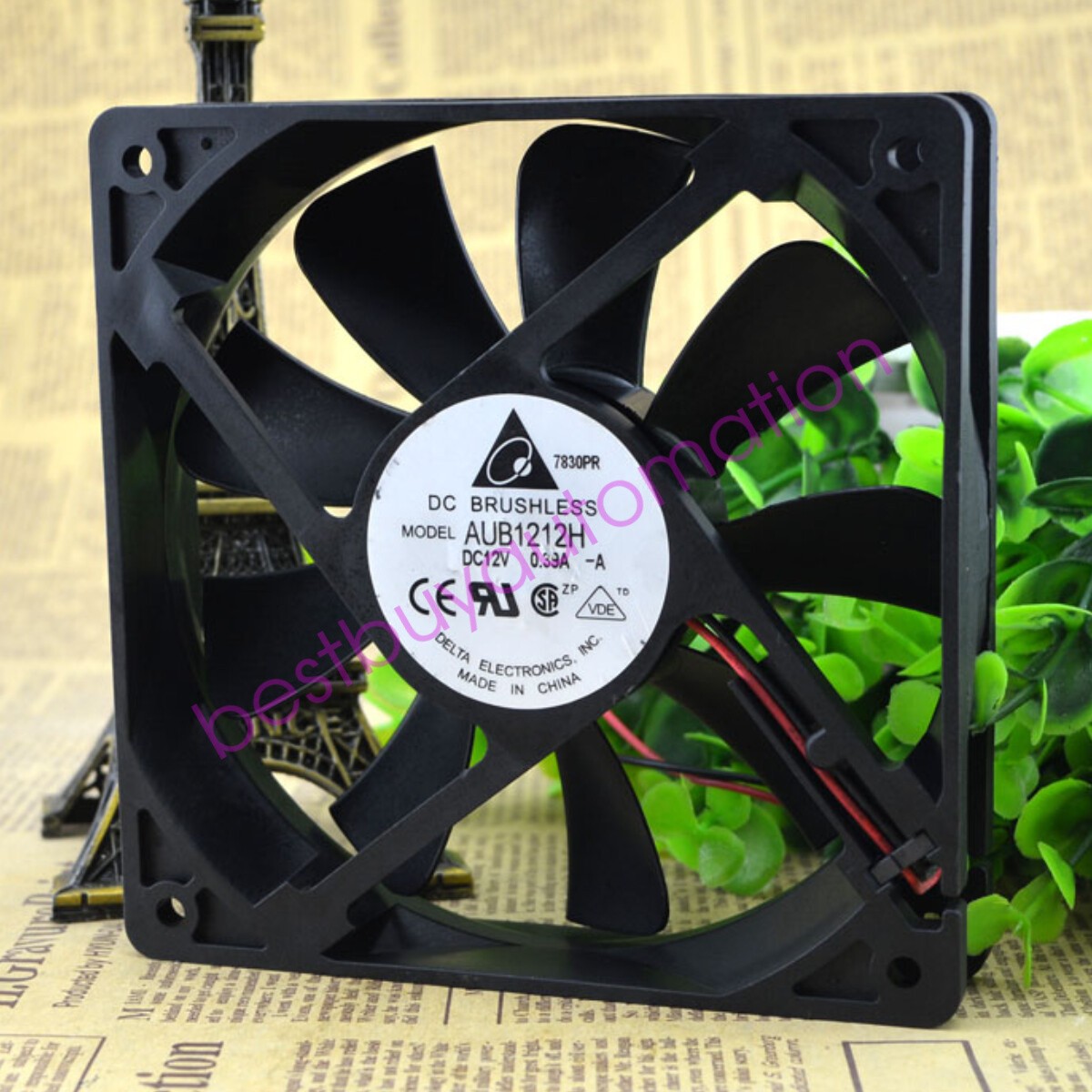 DELTA AUB1212H 12025 12V 0.39A 12CM Inverter Chassis Cooling Fan High Air Volume