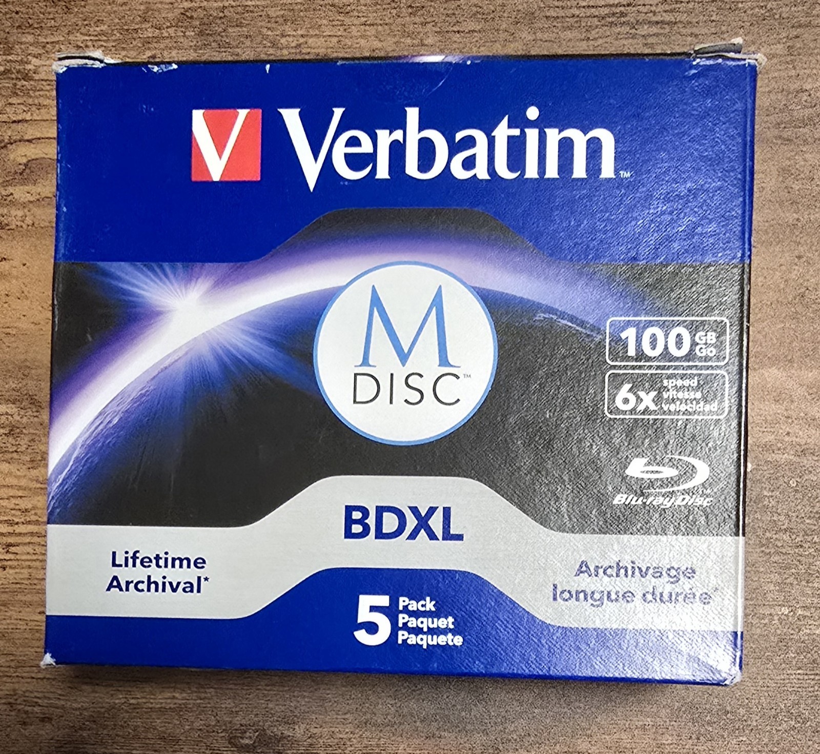 Verbatim M Disc Bdxl 100Gb 6X With Branded Surface Blank Blu-ray Recor Electr...