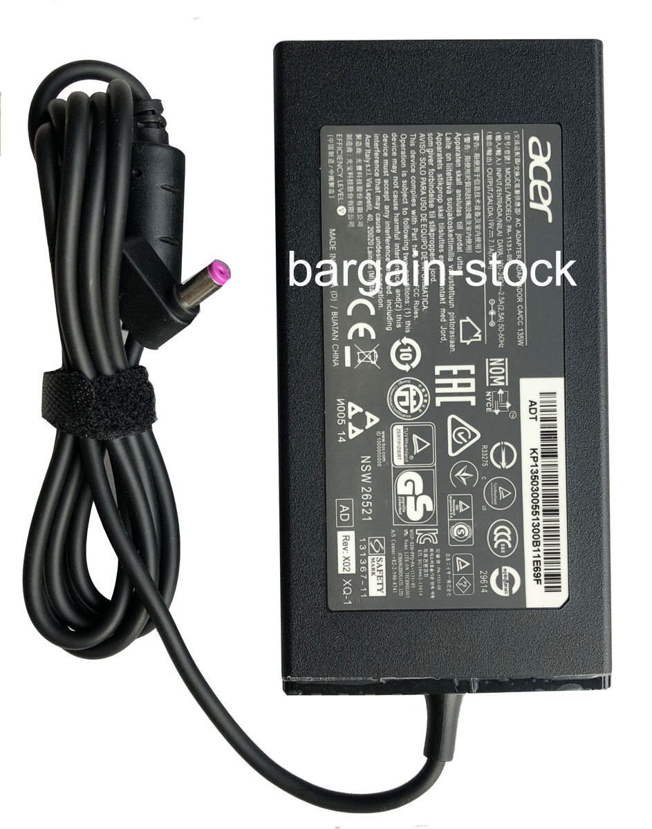 Genuine 19V 7.1A 135W AC Adapter Charger Acer Nitro 5 AN515-54-51KB NH.Q59EC.01D