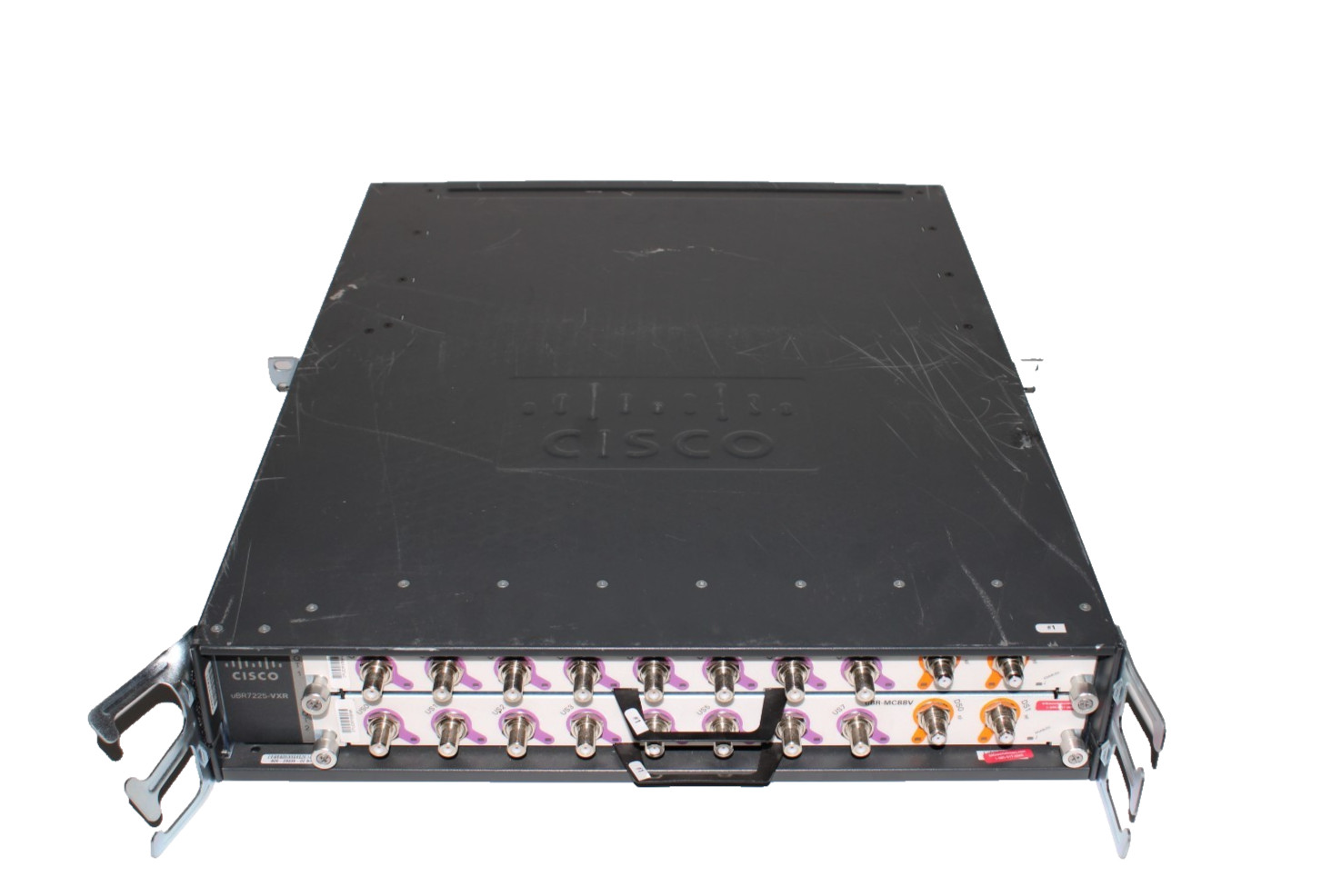UBR7225VXR, CISCO Universal Broadband Router contains (2) PWR-UBR7225VXR-AC...