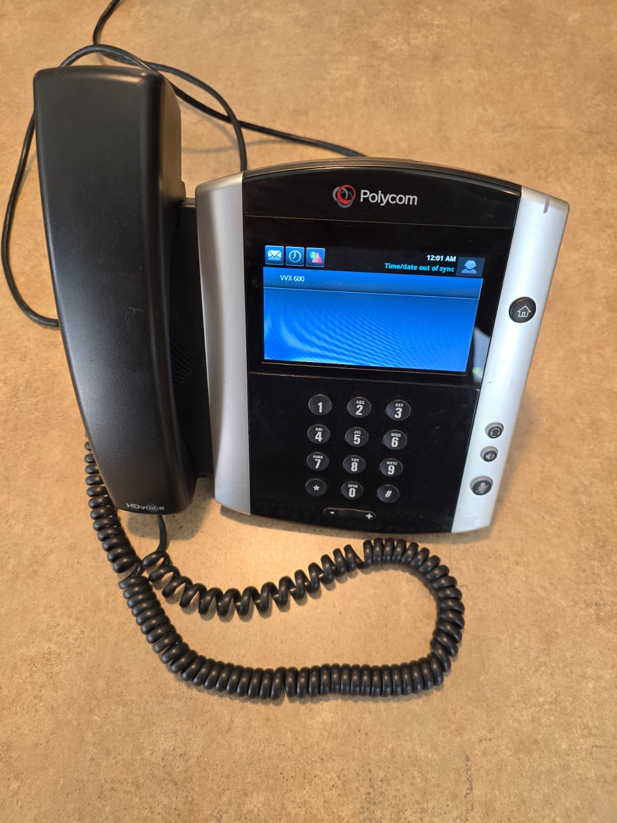 Polycom VVX 600 IP Phone no power cord