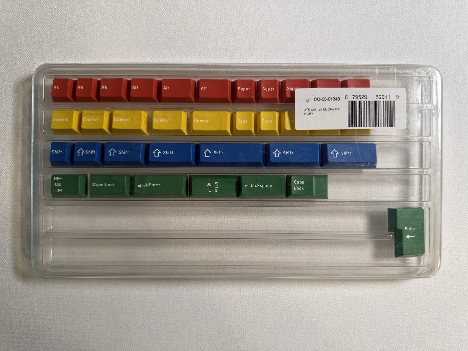 JTK Colored Modifier Kit RGBY ABS Cherry Profile Keycap Set Brand New Sold out