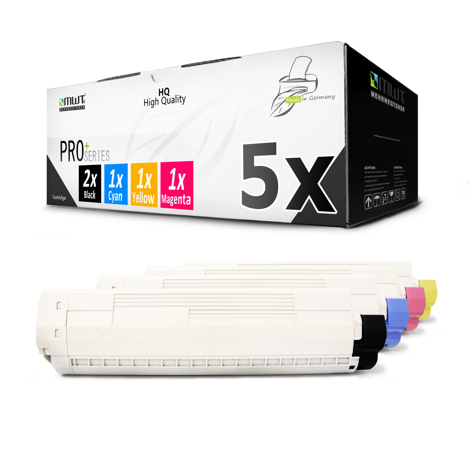5x Ink Cartridges for OKI C 822 CDTN DN N 44844613 - 44844616 CMYK