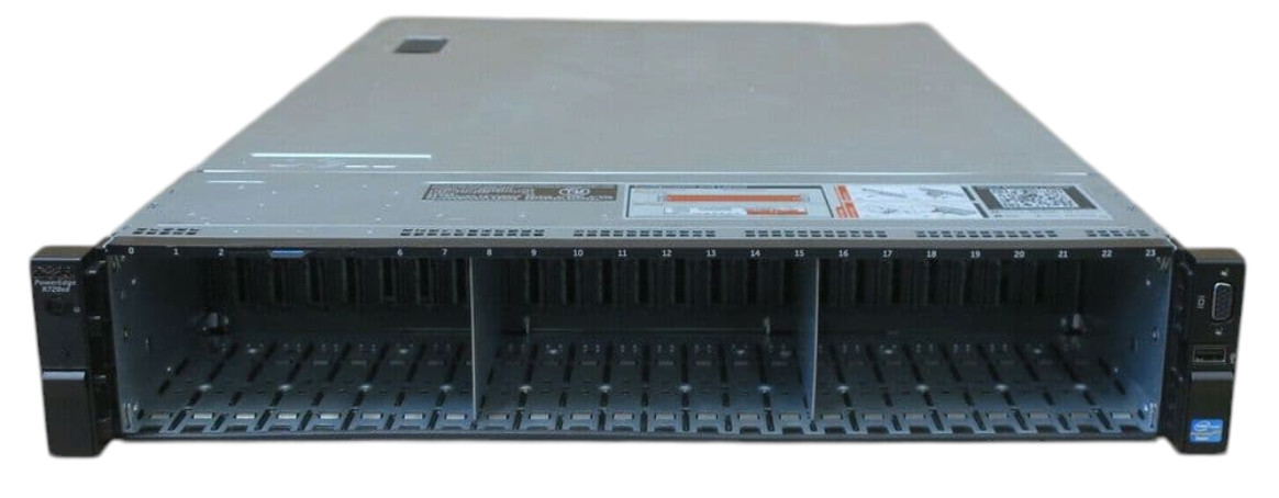 Dell PowerEdge R720xd 2x E5-2600v1/v2 CPU 24-DIMM 24x 2.5" Bay CTO 2U Server