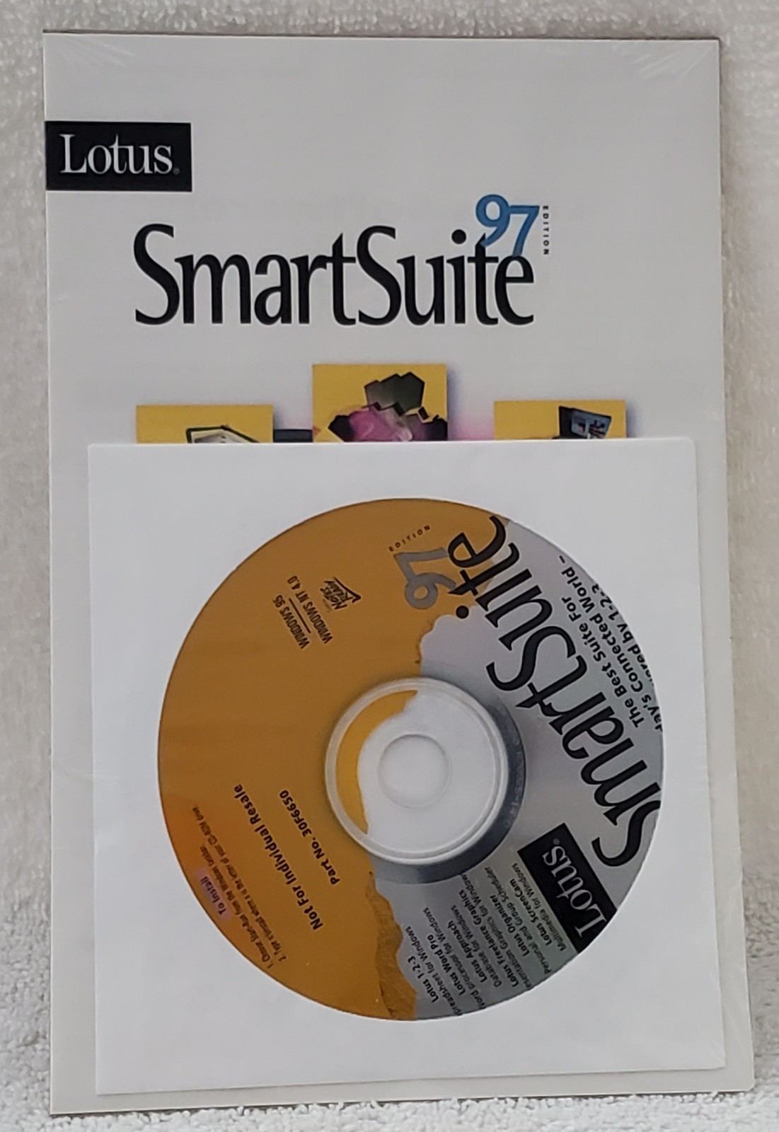Lotus SmartSuite 97 1 2 3/ Word Pro / Approach/ /Organizer Vintage SEALED