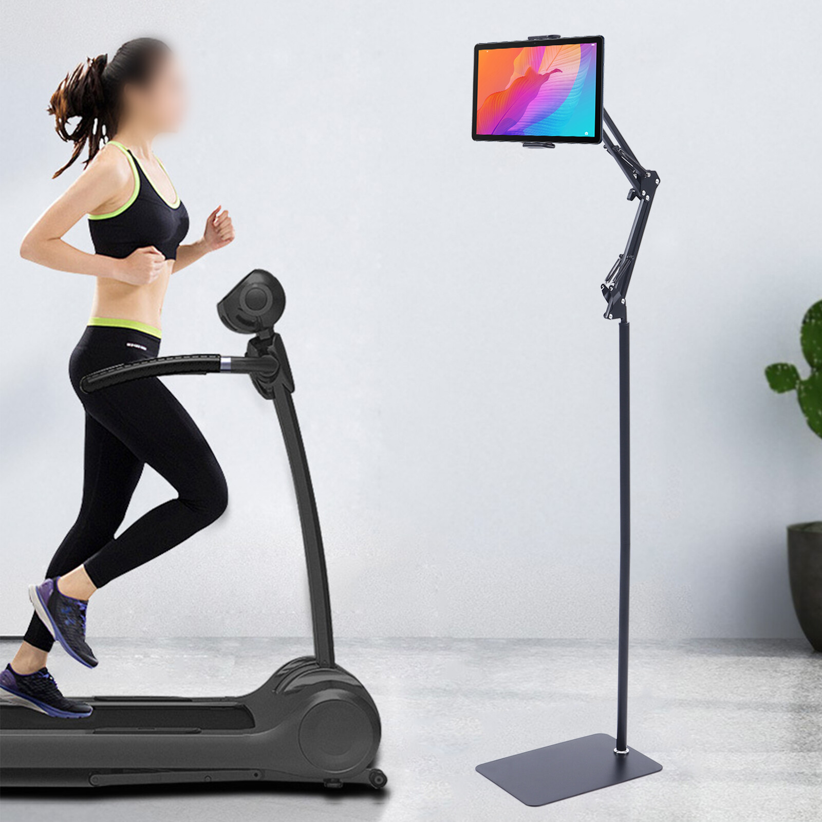 Universal 360° Adjustable Tablet Holder Floor Stand for 4-17cm Phone iPad