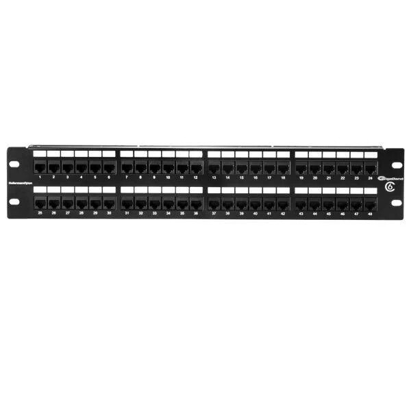 Hellermann Tyton PP110C648 Universal 48 Port Patch Panel 2U HellermannTyton blk