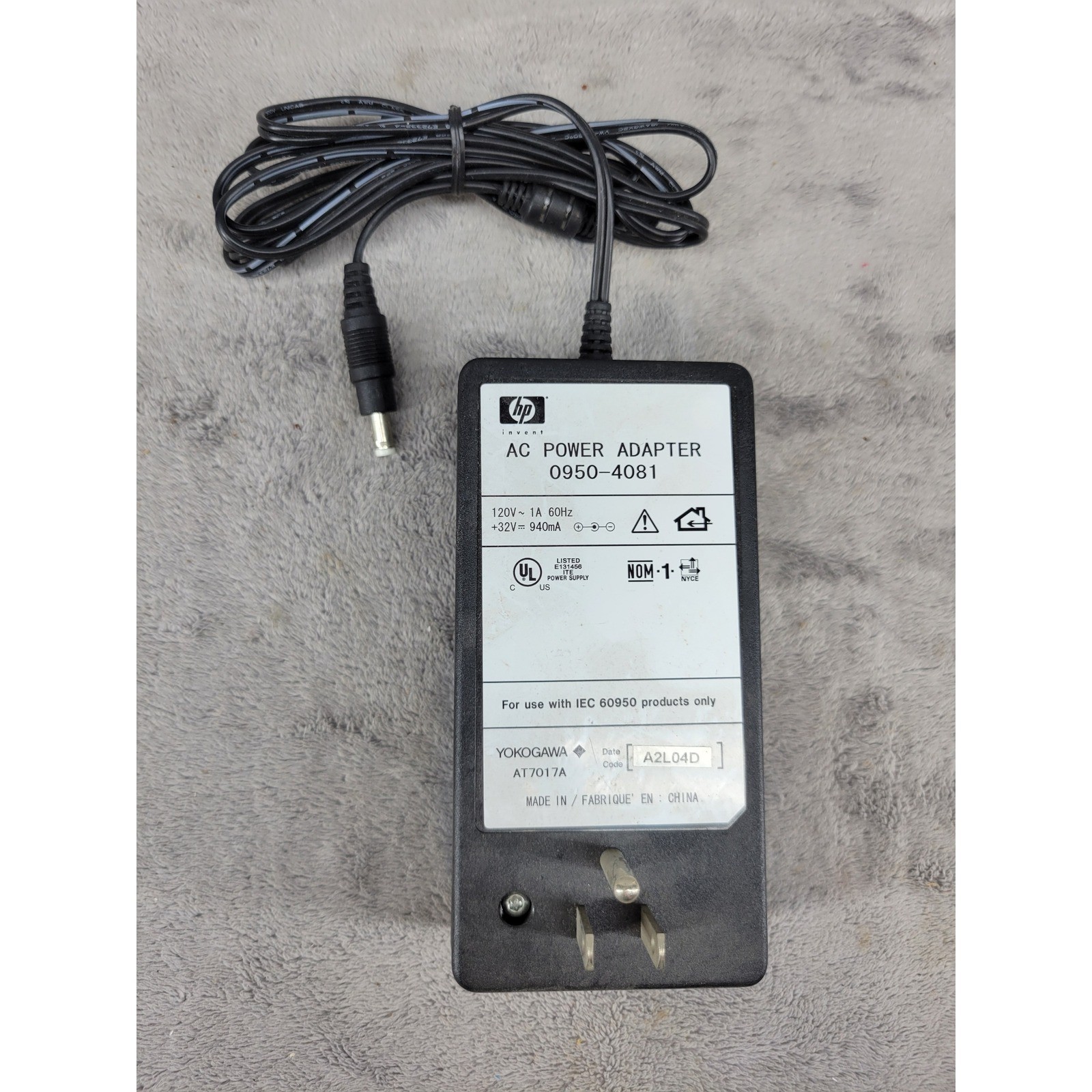 HP AC Power Adapter 0950-4081 +32V 940mA Yokogawa AT7017A Printer Power Supply