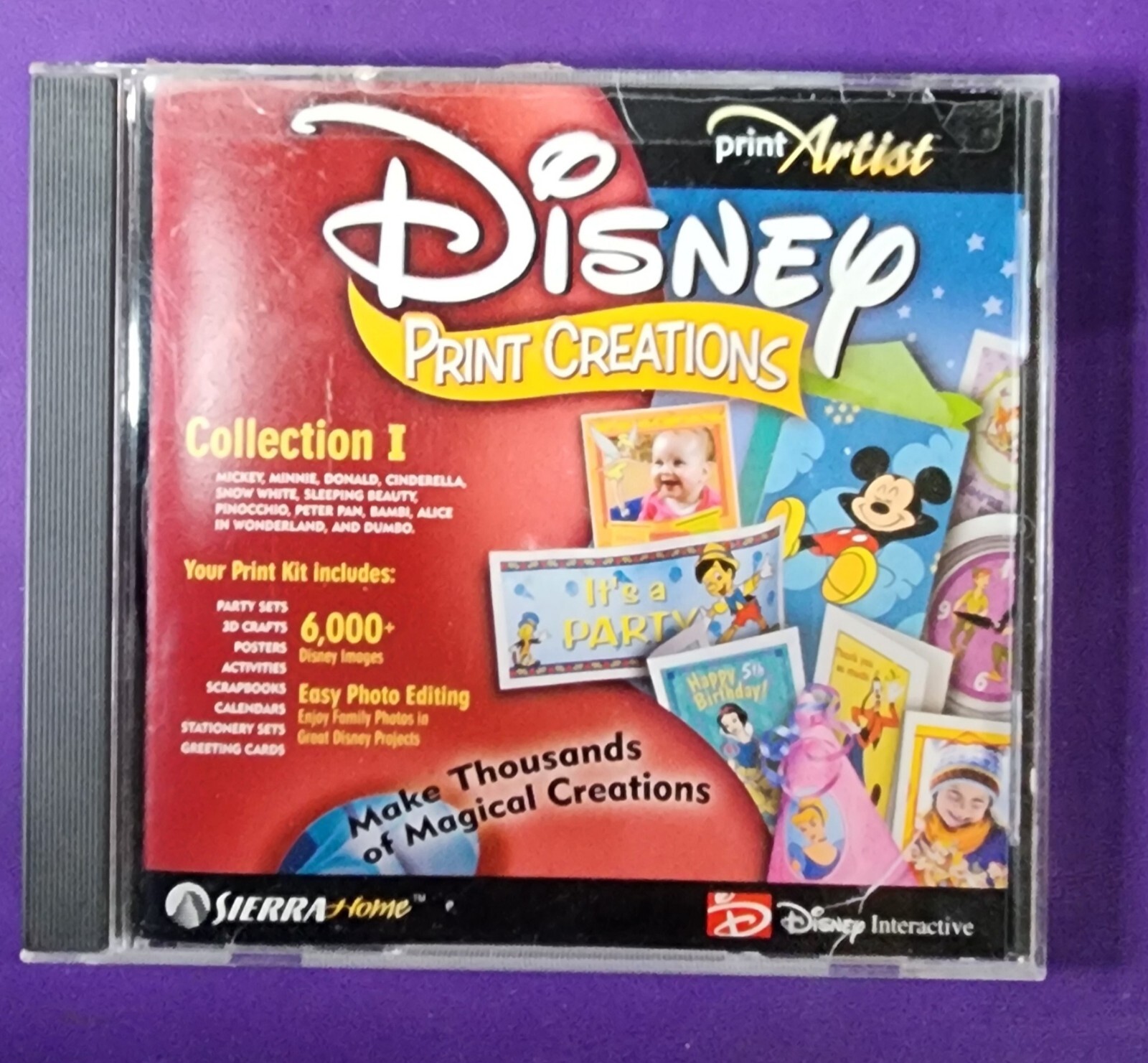 Print Artist Disney Print Creations Collection I PC CD ROM