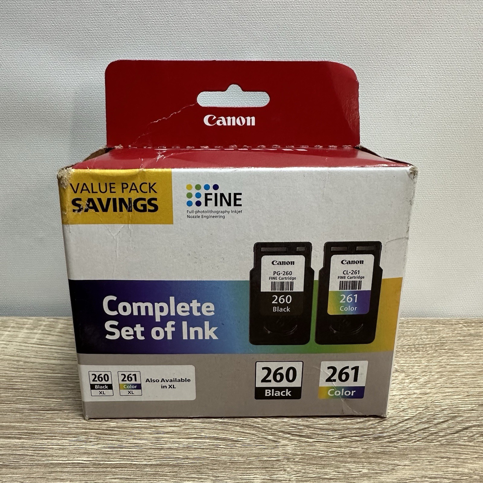 Canon Pixma 260 & 261 Set of Black Color Ink Cartridges NIB