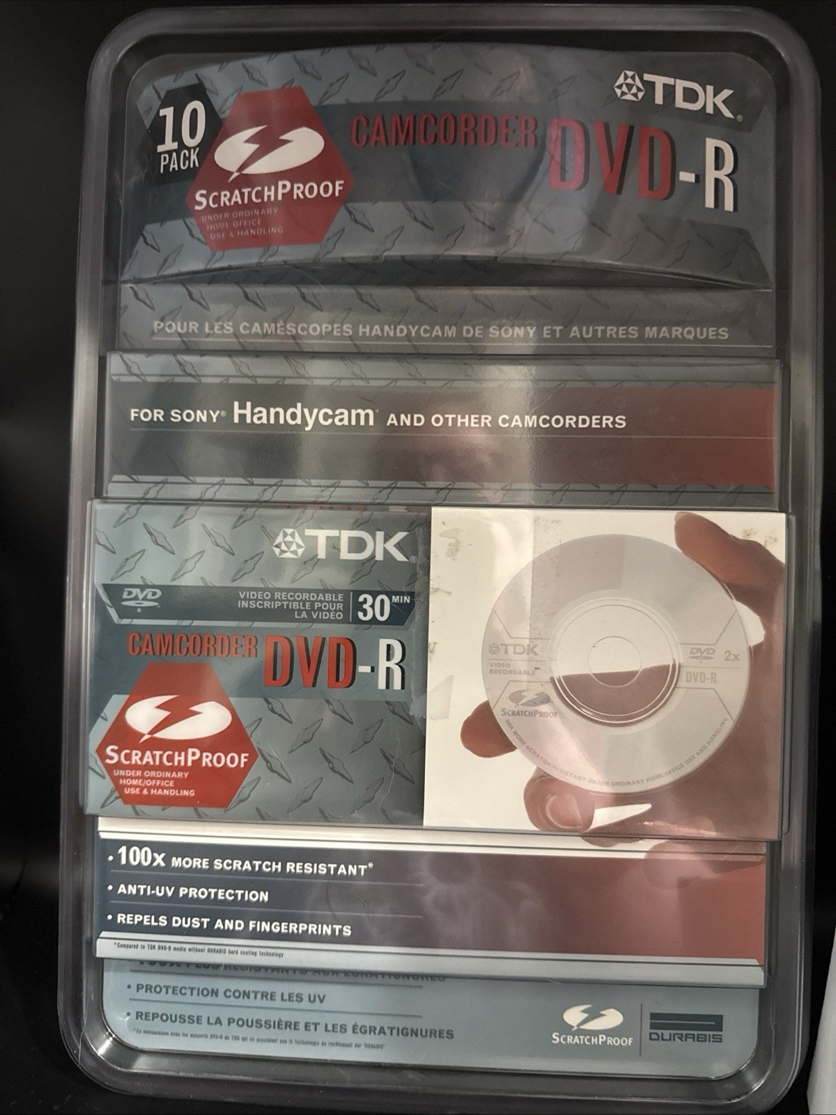 10-pack TDK DVDR Recordable MiNi DVD 30 Min 1.4GB For Sony Handycam New Sealed