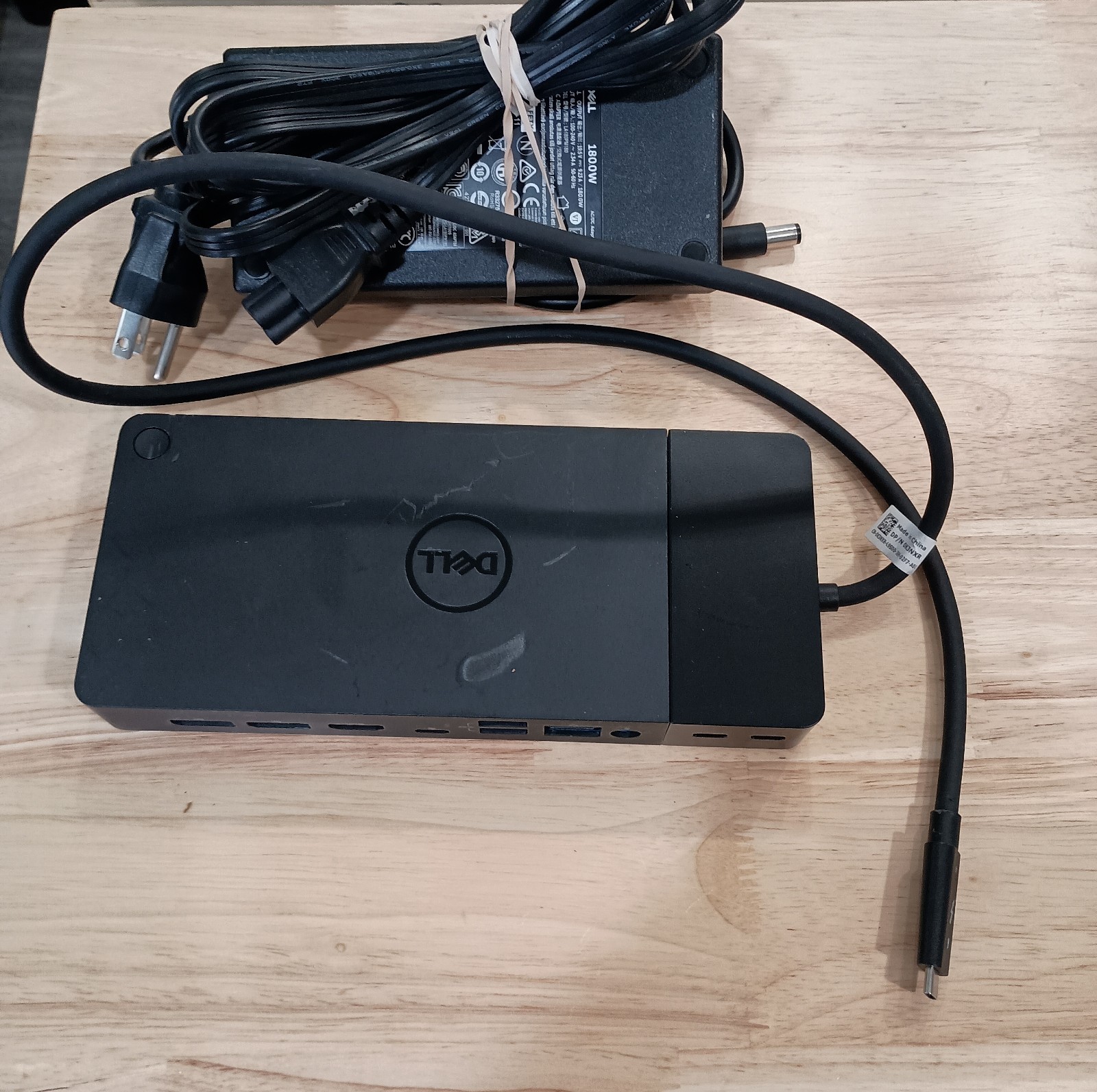 #AH) Dell WD19TBS K20A Thunderbolt USB-C Docking Station 180W Adapter TESTED