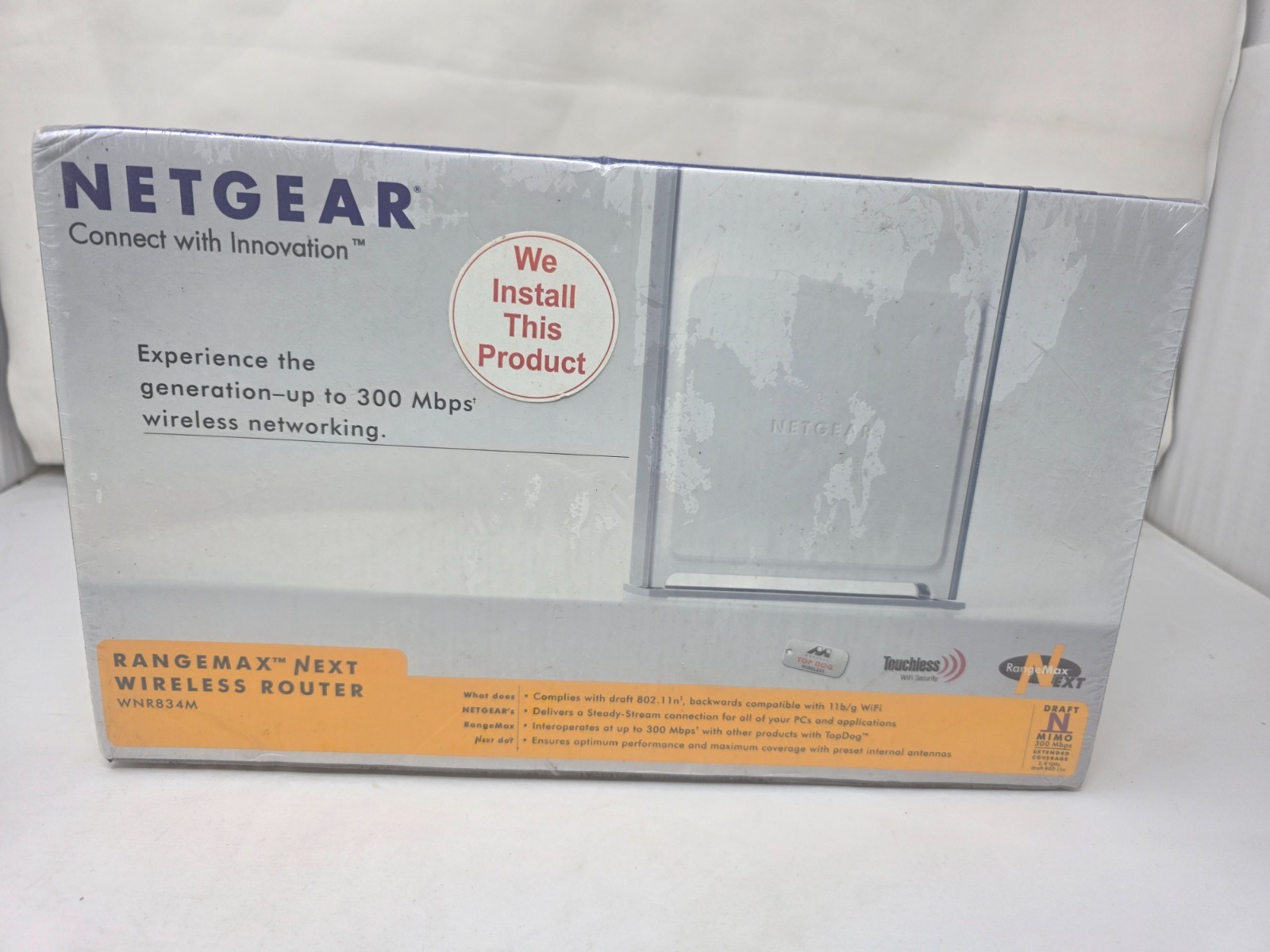 Netgear WNR834M-100NAS RangeMax 4-Port Wired and Wireless N Router WNR834M New