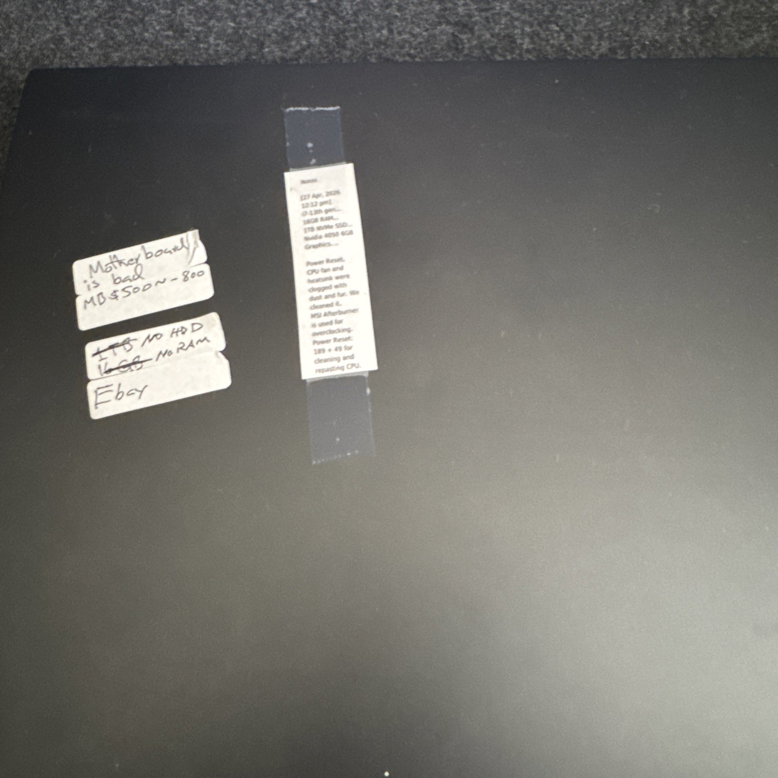 Asus VivoBook Pro 16 Intel i7-13th GEN  "FOR PARTS"