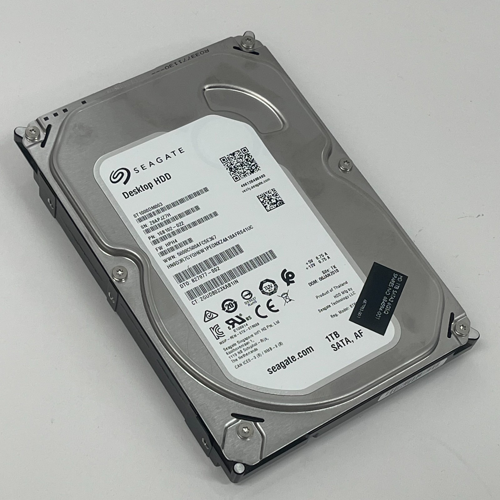 OEM Seagate 1TB 3.5" SATA HDD 7200 RPM 64MB ST1000DM003 HP 827977-002 1SB102-022